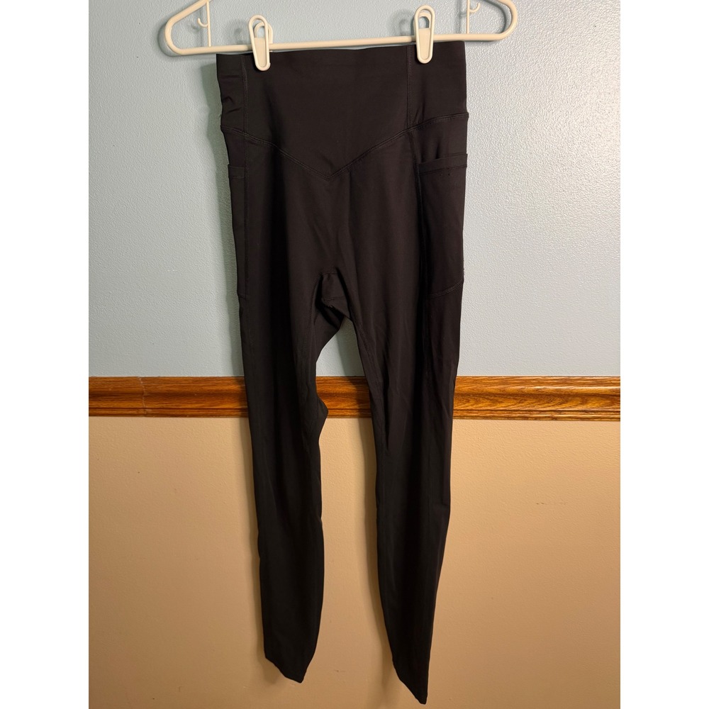 Halara Black High Waisted Full Length Leggings with Pockets Small